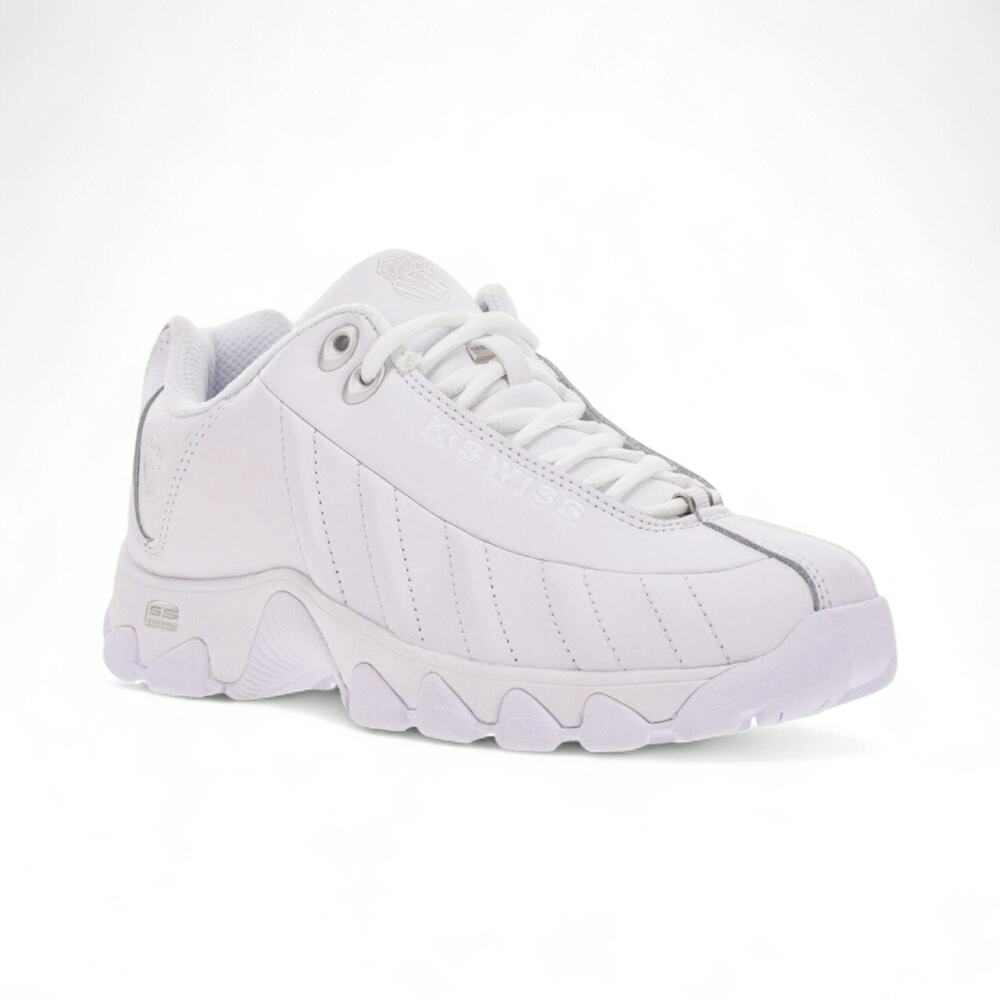K-Swiss Women's White Leather ST329 CMF Sneaker‎ Cult Classic - Size 8.5